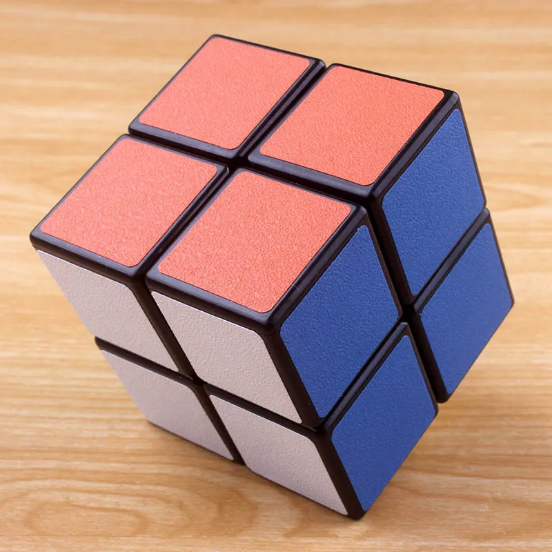 black 2X2X2 магический куб профессиональный скоростной магический куб скоростной Твист Головоломка Куб Развивающие игрушки для детей Рождественский подарок Cubo Magico - Цвет: black