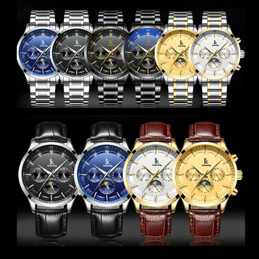 Мужские часы IK окрашенные Роскошные автоматические с автоподзаводом