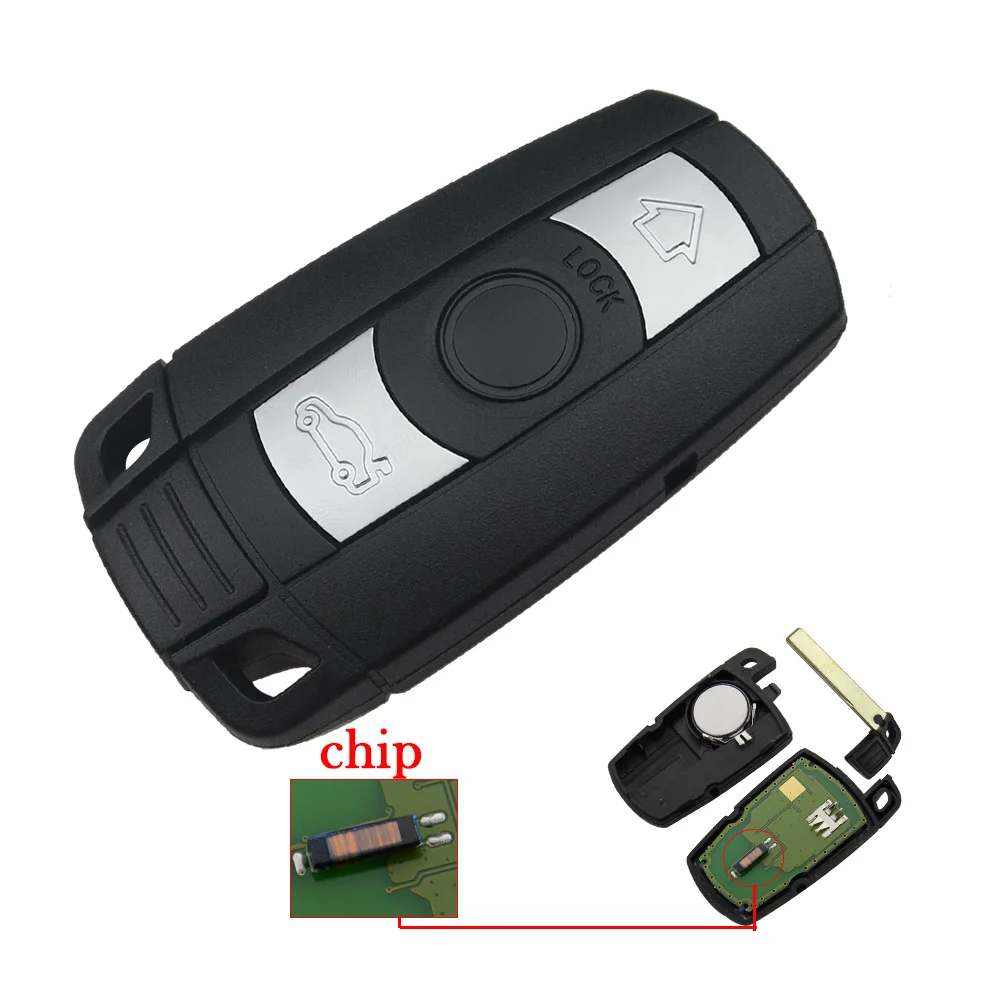 OkeyTech для BMW Key Smart Card дистанционный брелок CAS3 315/434/315LPmhz 868Mhz 3 кнопки 5 серии с чипом