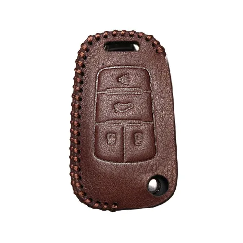 KUKAKEY кожаный чехол для ключа автомобиля, чехол для Chevrolet Sonic Spark Cruze Captiva Lacetti Orlando Epica Trax Smart Keychain Shell