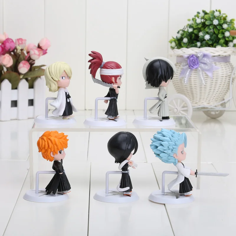 Экшн фигурки из ПВХ 6 шт./компл. 7 см аниме отбеливатель Ichigo Ulquiorra cifer Renji Ichimaru Gin