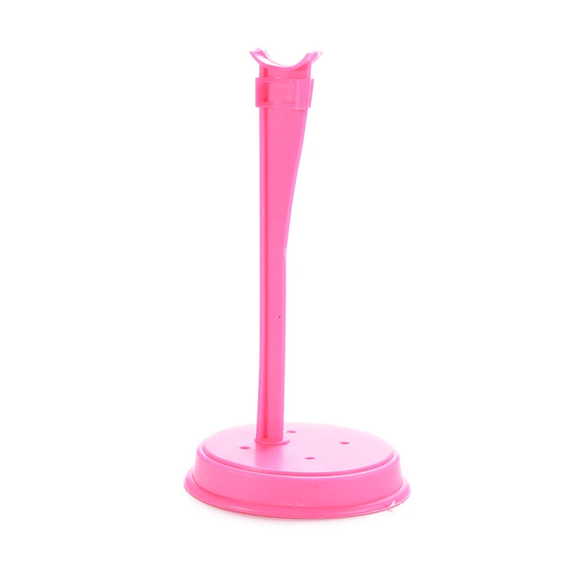 1 шт. пластиковая розовая подставка и вешалки для кукол классический детский