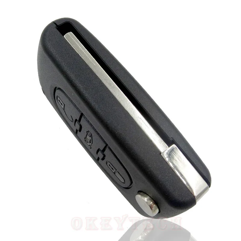 OkeyTech для Peugeot 307 3 кнопки дистанционного ключа автомобиля в виде ракушки багажник