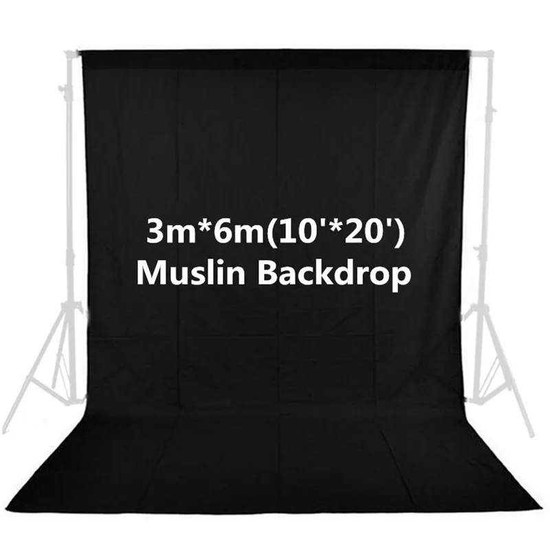 CY фотостудия 10ft x 20ft 3 м 6 однотонные черные из муслина для фотосъемки с