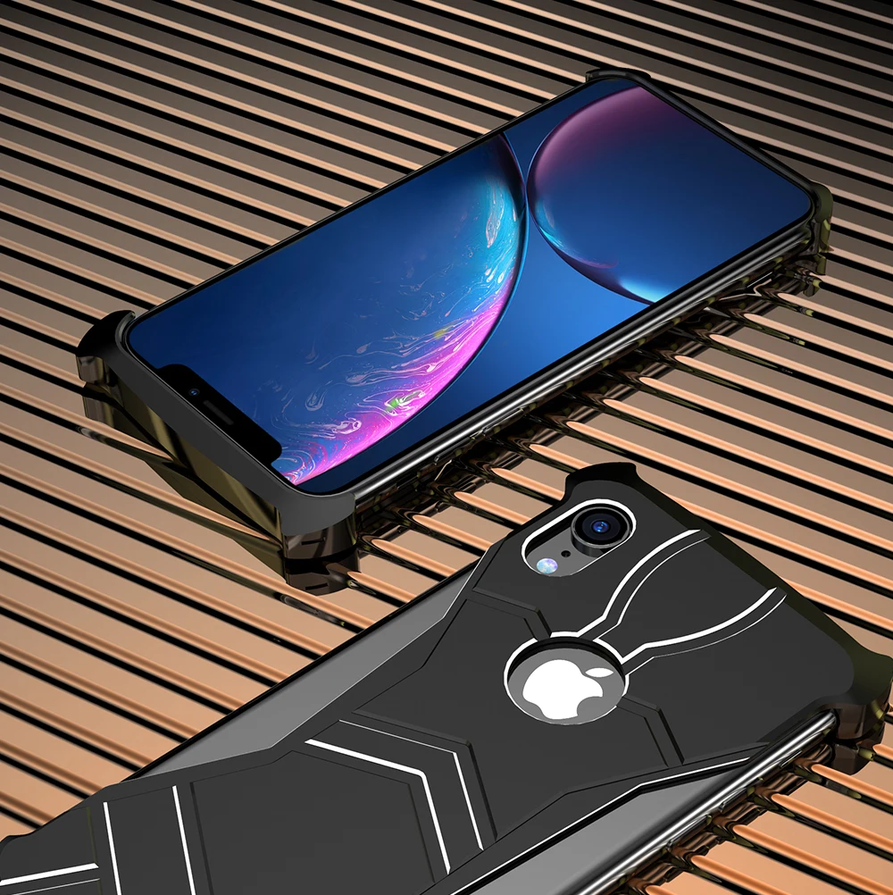 Роскошные чехлы для телефонов R-Just Panther для iPhone XR XS X XS MAX 7 8 Plus ультра тонкий магнитный адсорбционный металлический чехол для iPhone8