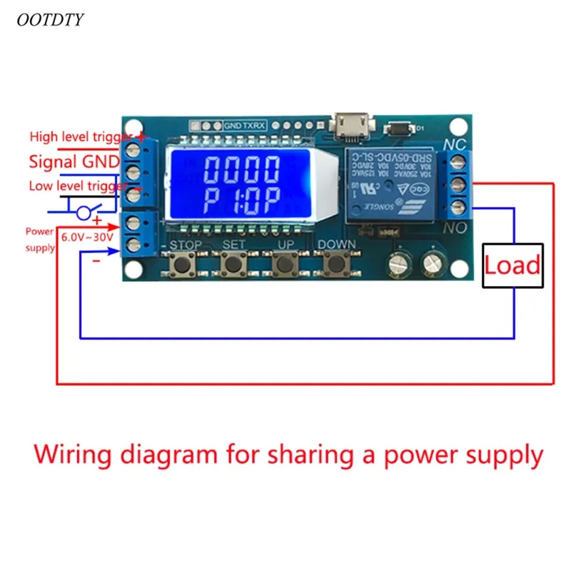 OOTDTY DC 6 30V Поддержка Micro USB 5V автоматическое реле для ЖК дисплея|Реле| |