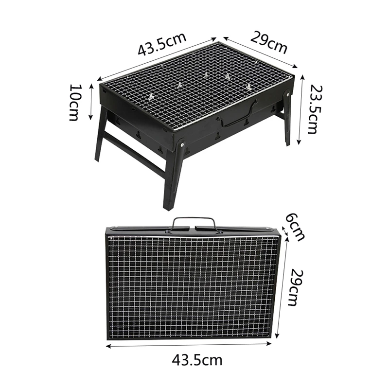 Портативный уголь гриль Утюг/нержавеющая сталь бытовой Кемпинг путешествия