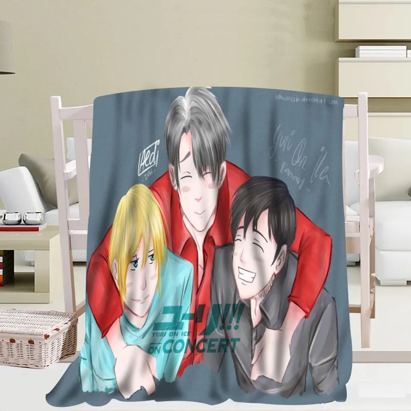 Offerte Su Misura Di Grande Formato YURI!!! Sul GHIACCIO Coperte Per Letti Falafel Inverno Caldo Letto Divano Coperta 56x80 Pollici 50X60inch 40X50inch