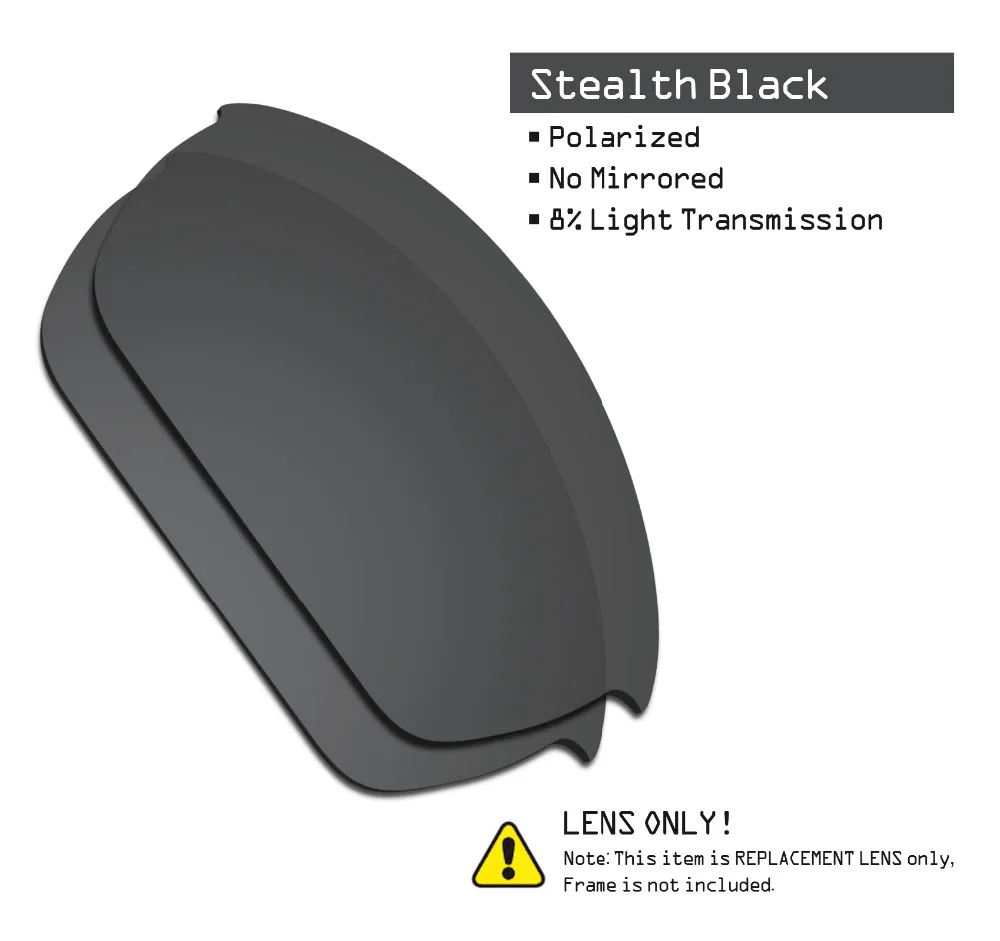 2 пары поляризованных солнцезащитных очков SmartVLT Сменные линзы для Oakley Flak Jacket Stealth