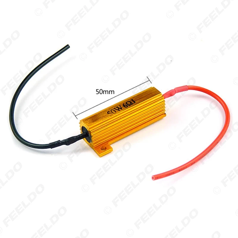 FEELDO 2Pcs 50W 6OHM SMD LED LOAD RESISTORS For TURN SIGNAL LIGHT FIX BULB OUT/ERROR/BLINK #FD-3430 | Автомобили и мотоциклы