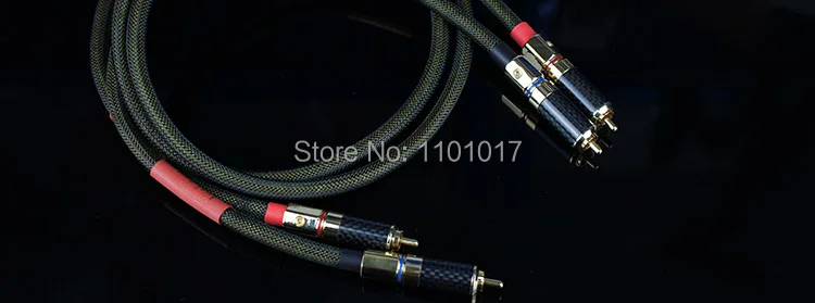 Aucharm AURSCR3 посеребренный аудио соединительный кабель HIFI EXQUIS 4N красный медный