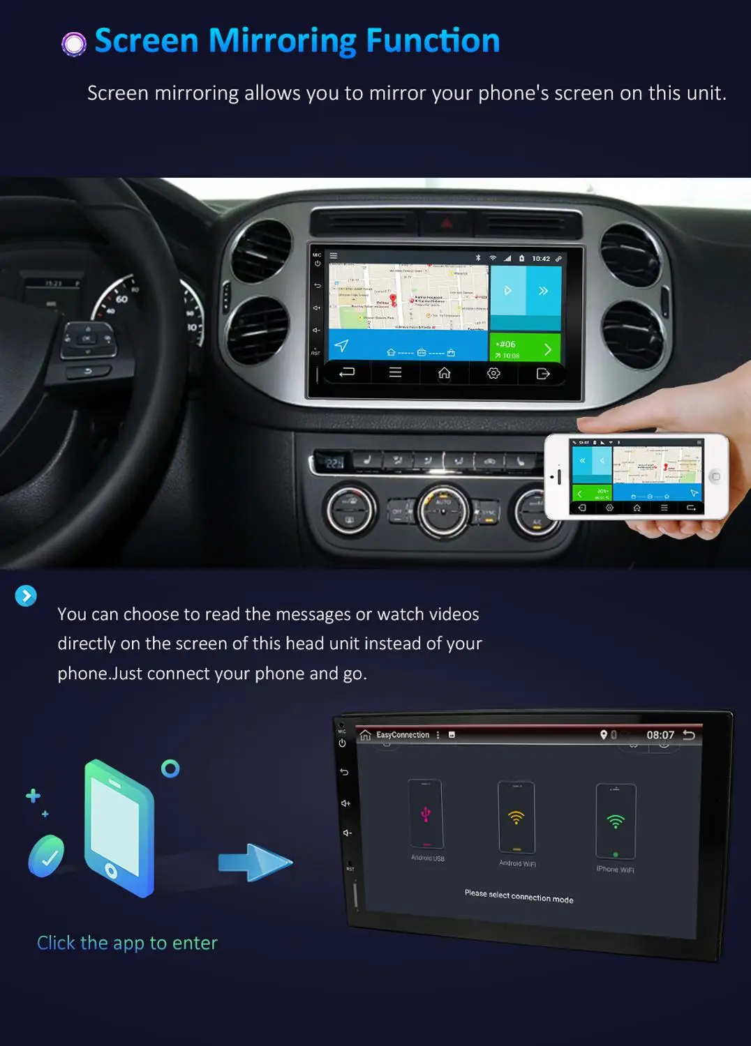 Bosion 2 din 7 дюймов в тире Универсальный Автомобильный dvd радио плеер bluetooth gps навигация Android 9,0 радио видео с wifi RDS BT SWC