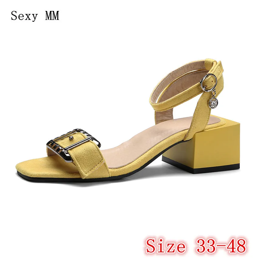 

Summer High Heels Peep Toe Shoes Women Pumps High Heel Sandals Woman Gladiator Sandals Plus Size 33 - 40 41 42 43 44 45 46 47 48