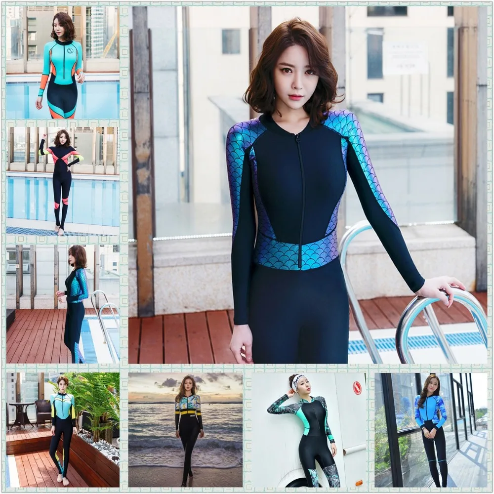 2020 MEIYIER высококачественные женские гидрокостюмы на молнии с полным покрытием
