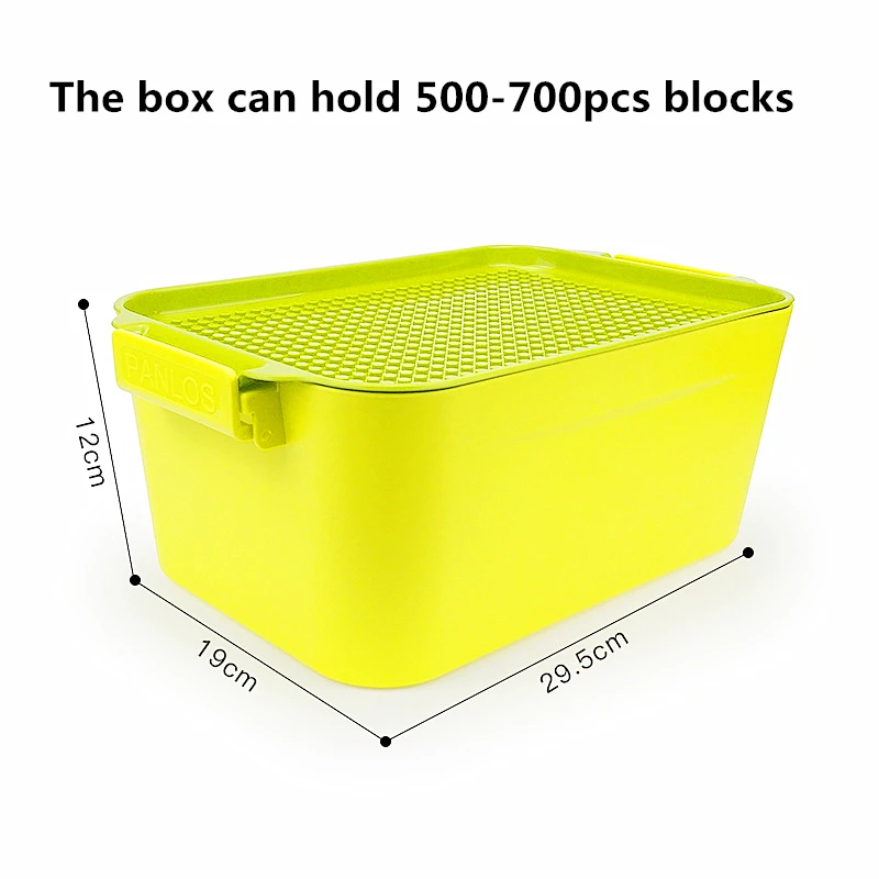 Newtoying-caja de almacenamiento de 700 Uds., Cubo de bloques de construcci&oacute;n de pl&aacute;stico, juguete para regalo-3