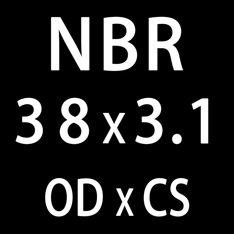 OD38mm 20 шт./лот резиновым кольцом NBR пломбирование уплотнительное кольцо CS3.1mm OD31/32/33/34/35/36/37/38/39/40 мм уплотнительное кольцо нитрил прокладка кольца шайба - Цвет: OD38mm