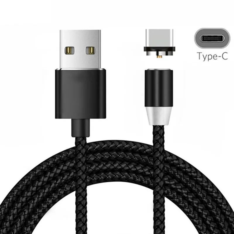 Магнитный USB кабель QC 3 0 быстрое зарядное устройство Тип C зарядный провод для Samsung