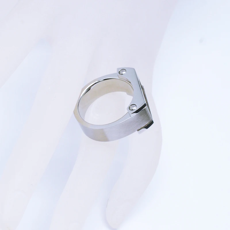 Escalus Для мужчин углерода Волокно и дерева Нержавеющая сталь панк-рок кольцо