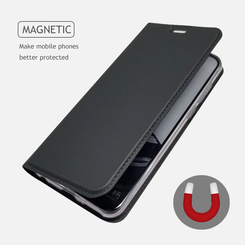 Чехол-книжка для Huawei Honor Play флип-чехол из мягкой искусственной кожи с подставкой и