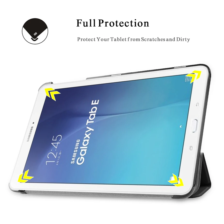 Чехол для планшета Samsung Galaxy Tab E 9 6 T560 T561 тонкий складной флип чехол с подставкой из