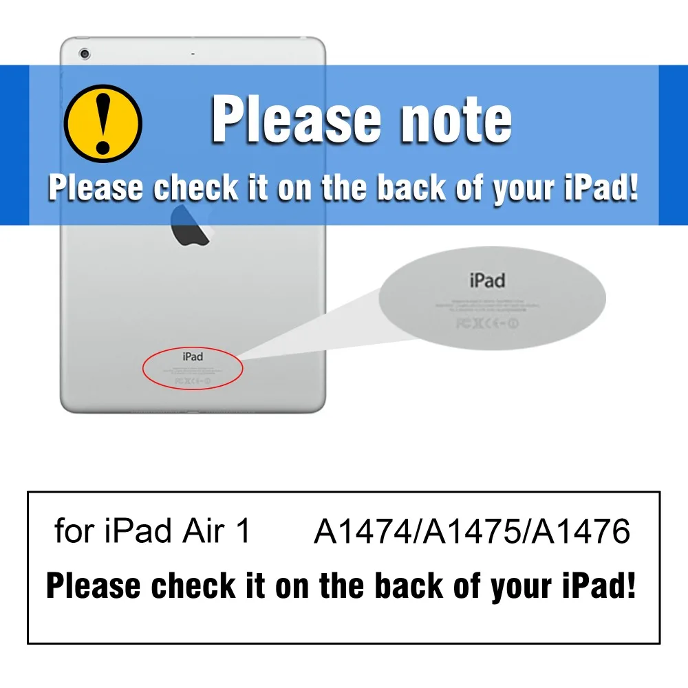 Case for iPad Air 5 PU Leather Full with TPU Soft Back Multi-Fold Smart Cover 1 A1474 A1475 A1476 | Компьютеры и офис