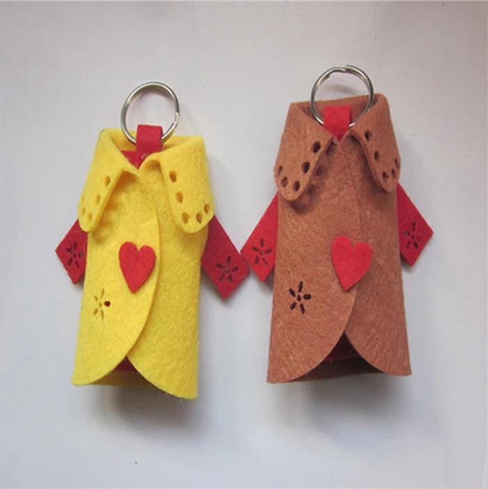 100 шт./лот брелок для ключей с войлочным Пальто DIY логотип на заказ одежды ветровка