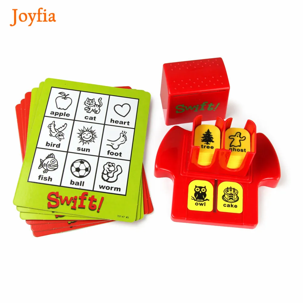 Детская настольная игра Swift в бинго Обучающие английские карточки для слов