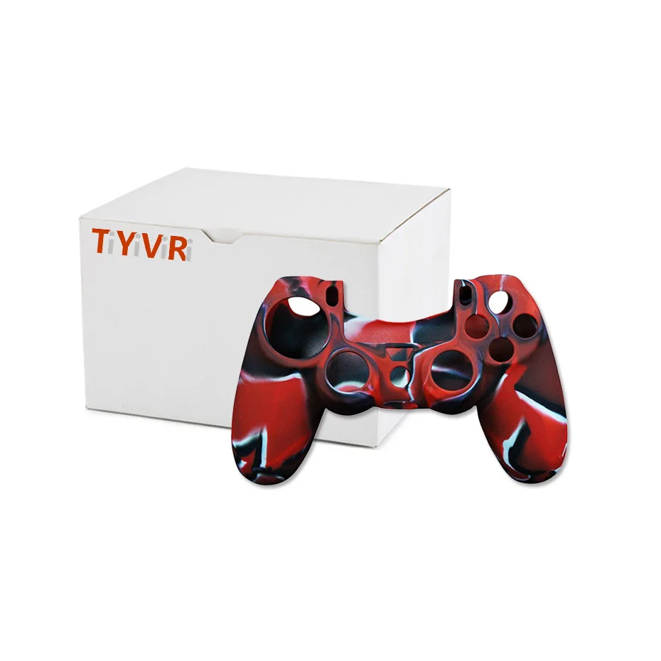 Силиконовый игровой контроллер протектор для playstation 4 кожаный чехол защитный