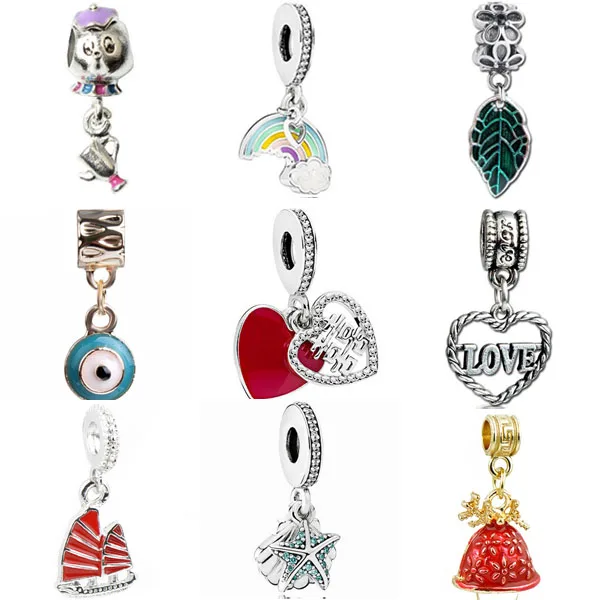 Новая мода облако паук зонтик крыло злые глаза сердца звезды кулон бусы подходят