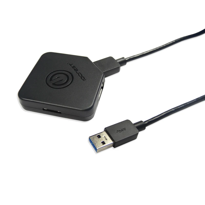 IOCREST тонкий 2 порта USB 3,0 концентратор с SD MicroSD кард-ридер вялый запас
