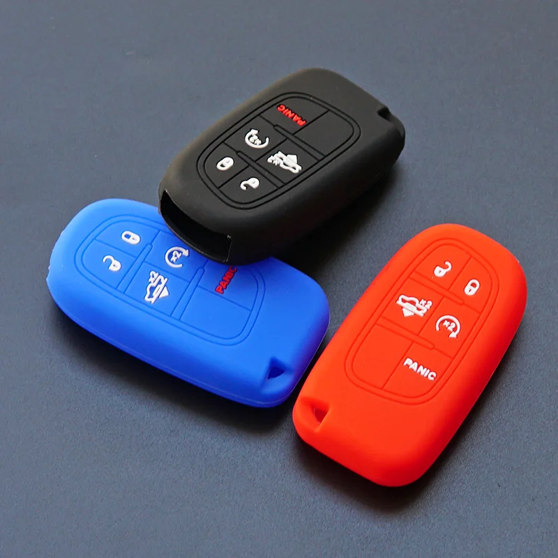 Для Dodge 2017 2018 Ram Truck Smart Key w/Air Suspension Remote keyless Silicone Protect skin cap set чехол для ключей|Футляр