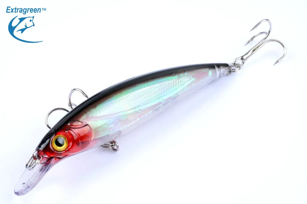 Шт. 1 шт. кристалл гольян приманка плавающая воблеры 11 см 13 4 г рыболовная с тройной