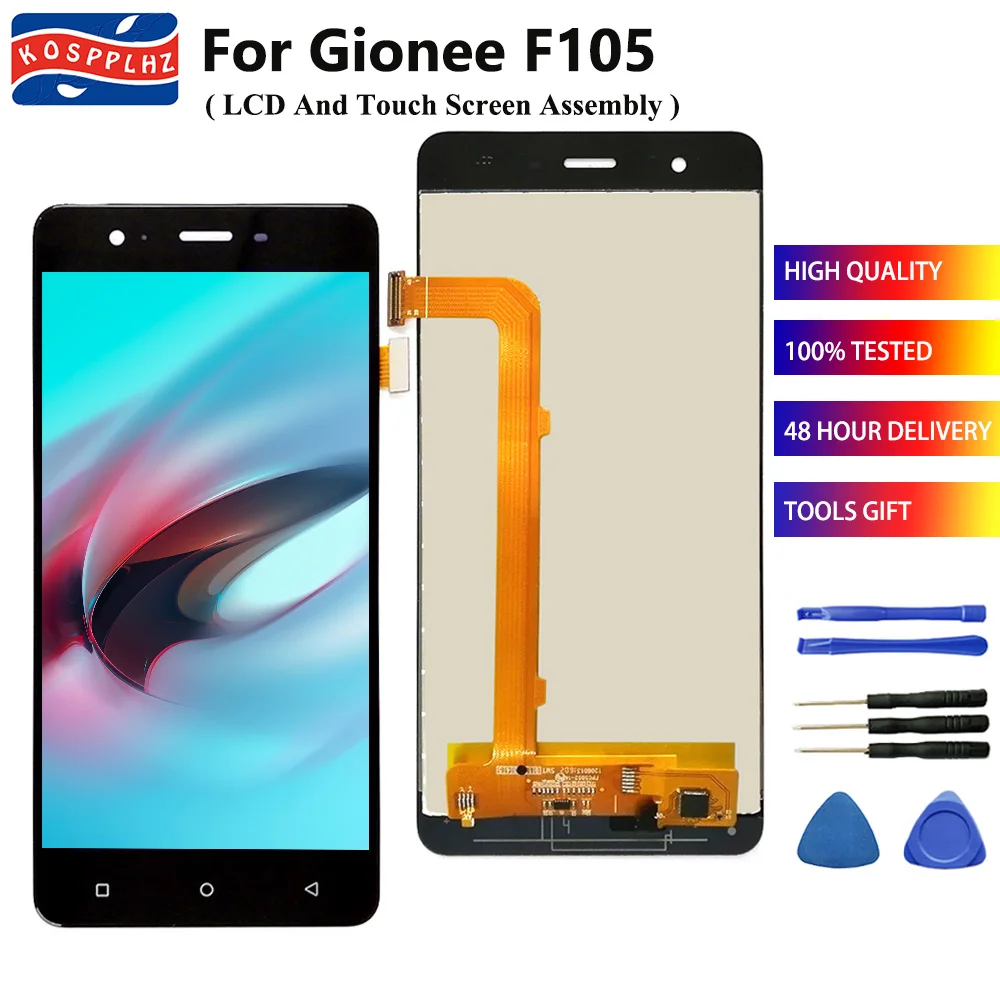 100% Протестировано на ЖК дисплей Gionee F105 + кодирующий преобразователь сенсорного