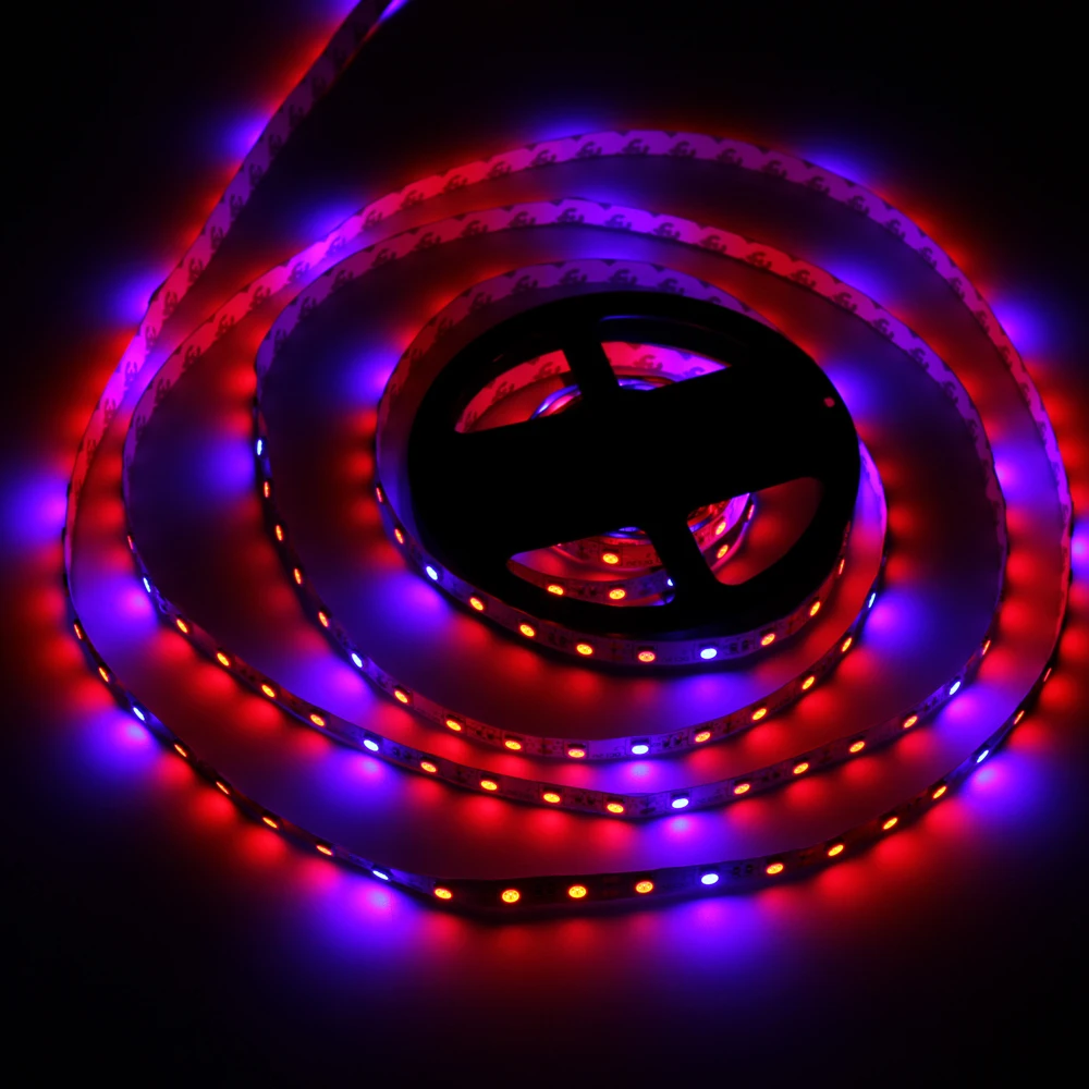 1 компл. 5 м LED завод Лампы для роста растений 5050 Светодиодные ленты огни DC12V 4Red