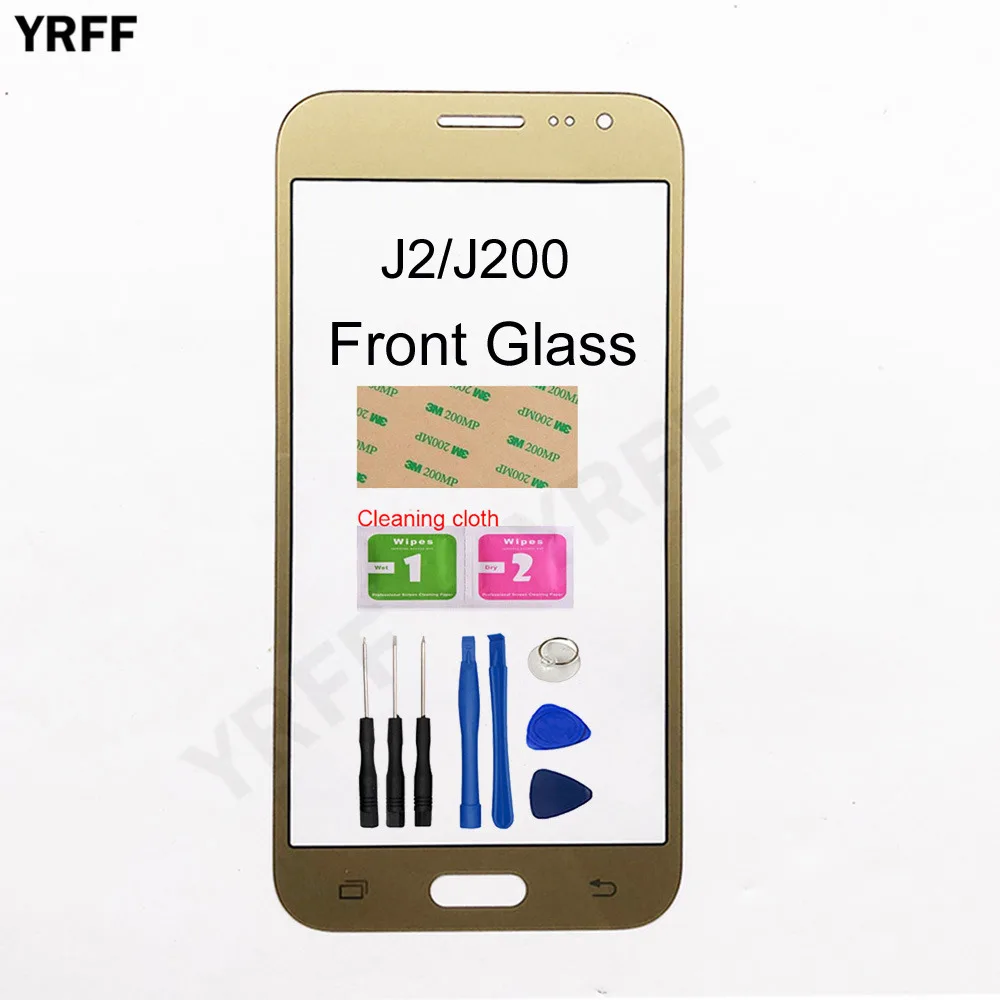 Переднее стекло мобильного телефона для Samsung Galaxy J2 2015 J200F J200M J200Y переднее (без
