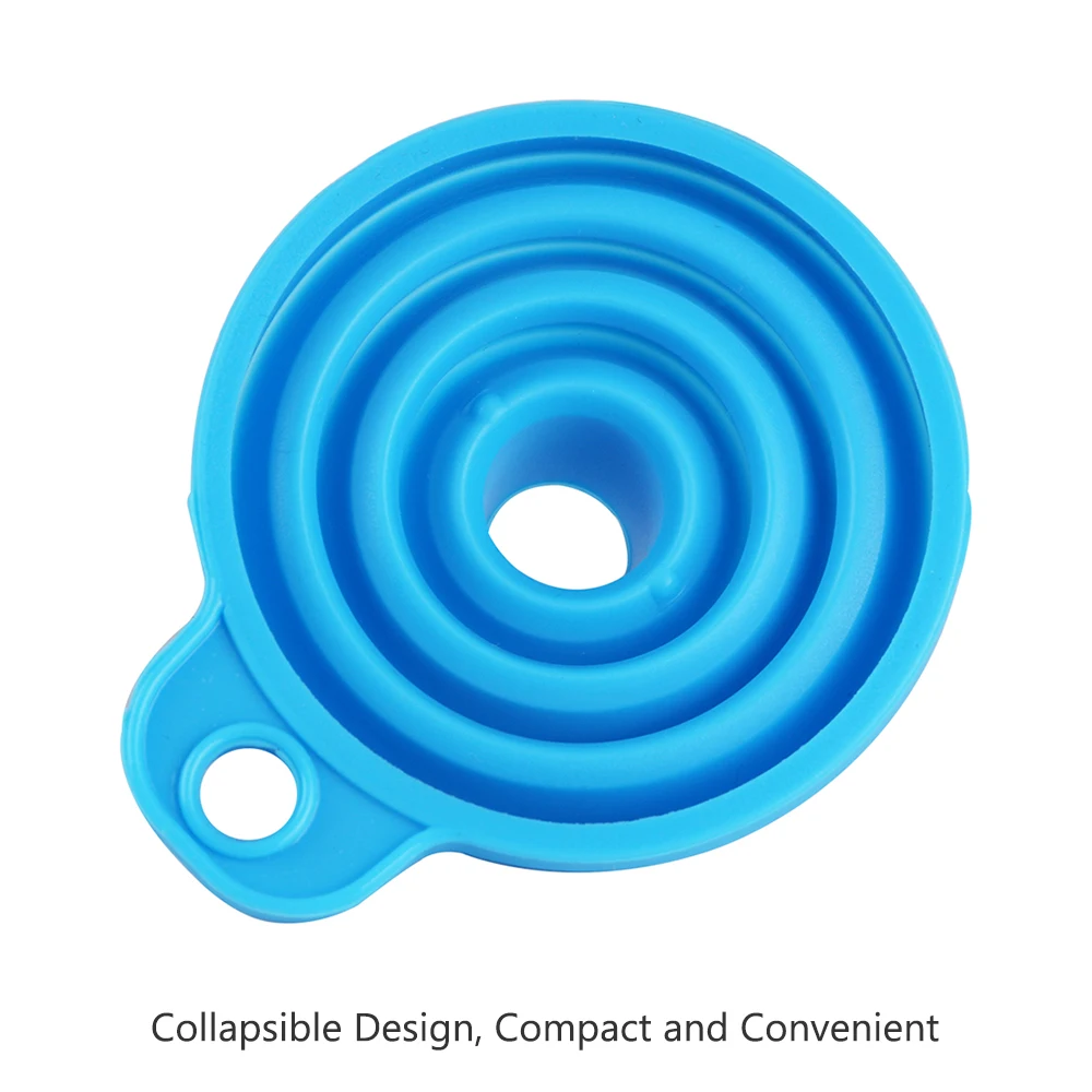 Складные мини складные телескопические длинные шеи воронки силиконовые