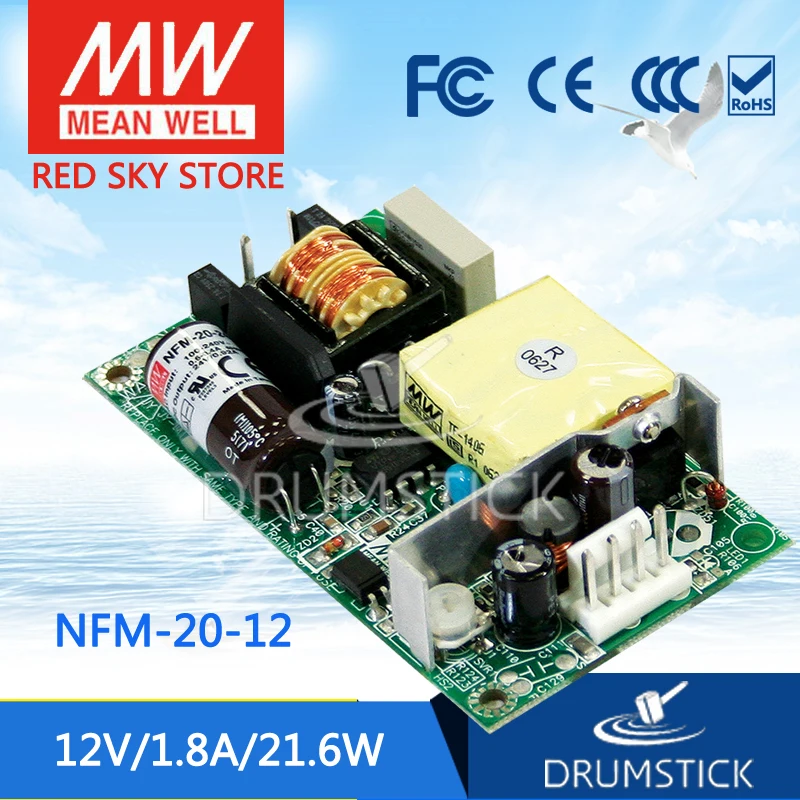 

Steady MEAN WELL NFM-20-12 12V 1.8A meanwell NFM-20 12V 21.6W Switching Power Supply