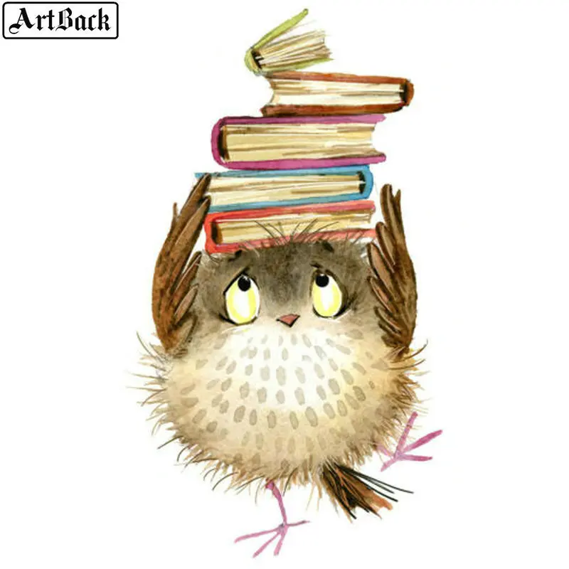 Cartoon 5d diy diamond painting owl book picture full square mosaic kids gift rhinestone embroidery crafts | Дом и сад