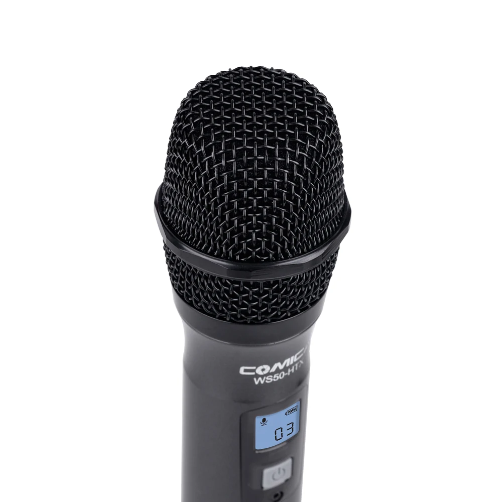 CoMica CVM-WS50HTX 6-канальный UHF беспроводной Динамический Ручной микрофон передатчик