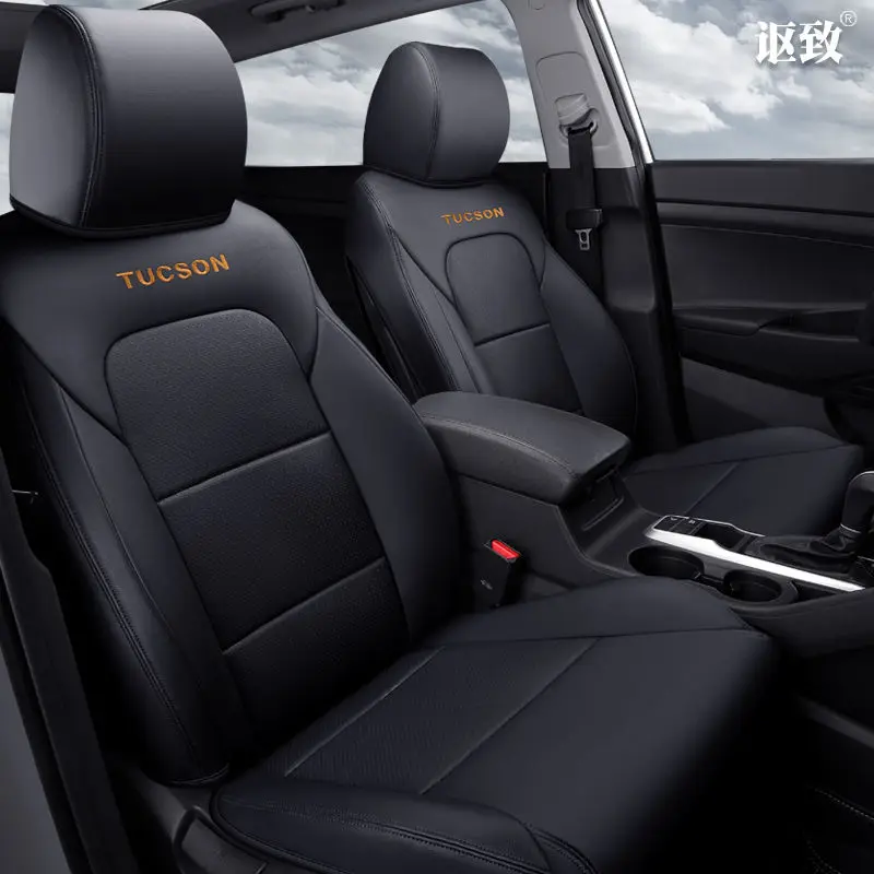 Artificial leather A Новые 6D автомобильные сиденья, специальные настройки, индивидуальная подушка сиденья, старшая кожа, автомобильный коврик, для hyundai Tucson автостайлинг - Название цвета: Artificial leather A