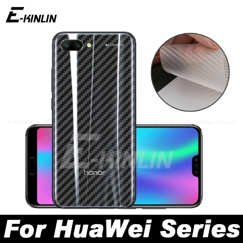 3D задняя крышка из углеродного волокна защитная пленка для HuaWei Honor 10 9X 8X Max 7S 7X 8 9 Lite