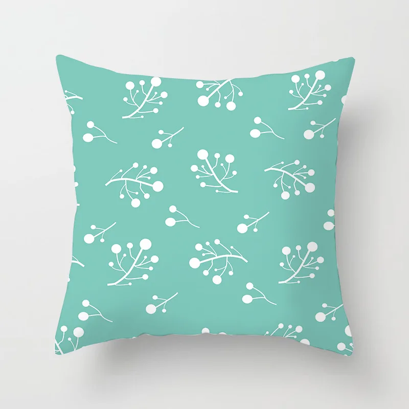 Lychee наволочки серии мятно зеленого цвета разноцветные из полиэстера и шкуры 45x45