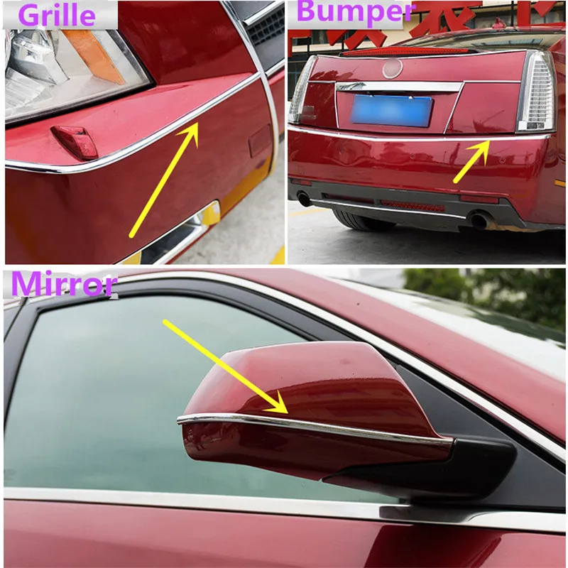 Универсальная гибкая Автомобильная наклейка Newbee 4 м хромированная накладка на