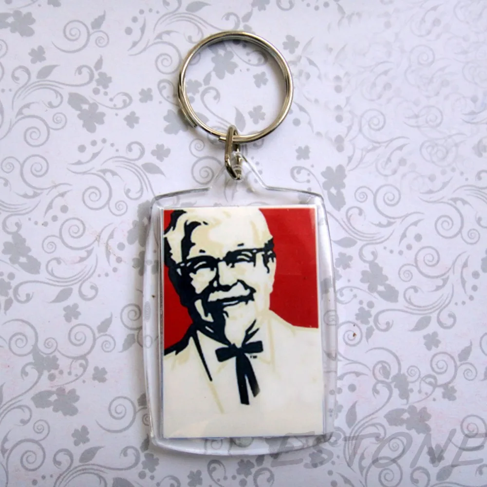 Персонализированные Прозрачные акриловые пластиковые пустые кольца для ключей