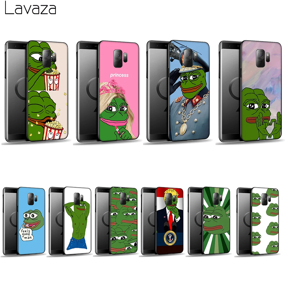 Lavaza Meme Smug Frog Pepe Soft Case for Galaxy A3 A5 2016 2017 A6 plus A7 A8 A9 J6 2018 A10 30 40 50 70 |