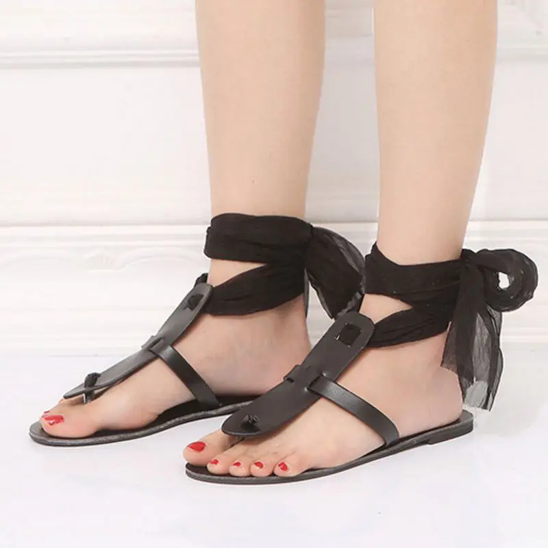 Босоножки CoolCept женские на плоской подошве пляжная обувь с ремешком щиколотке