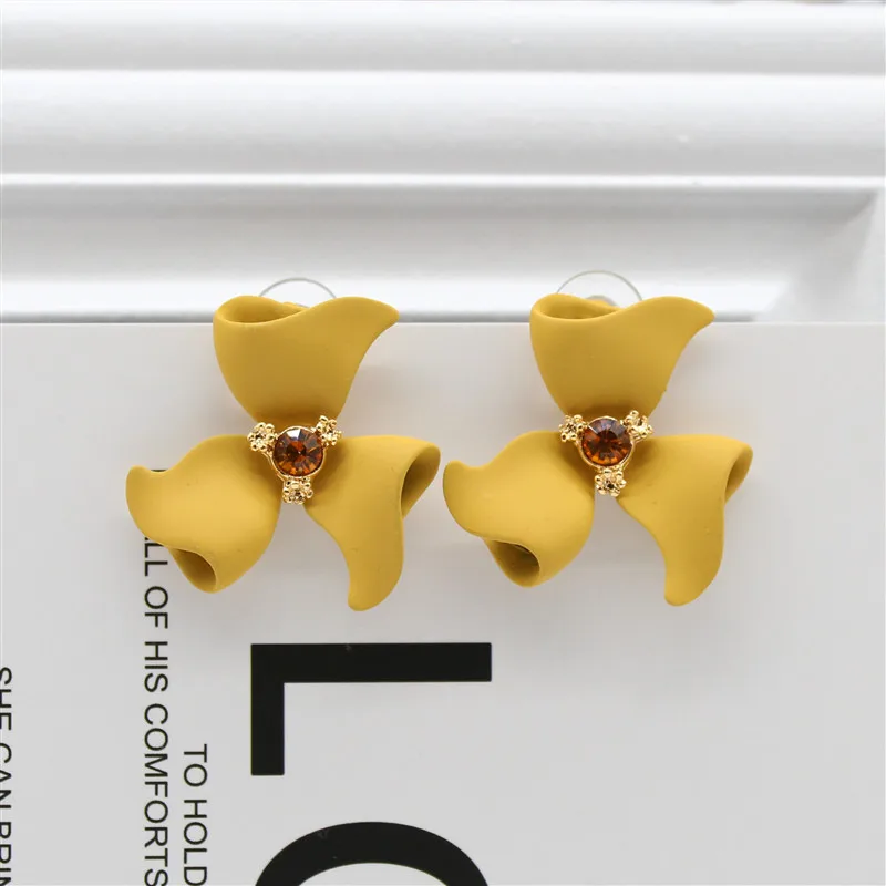 2019 новый дизайн Модная бижутерия элегантные серьги в форме цветка летние