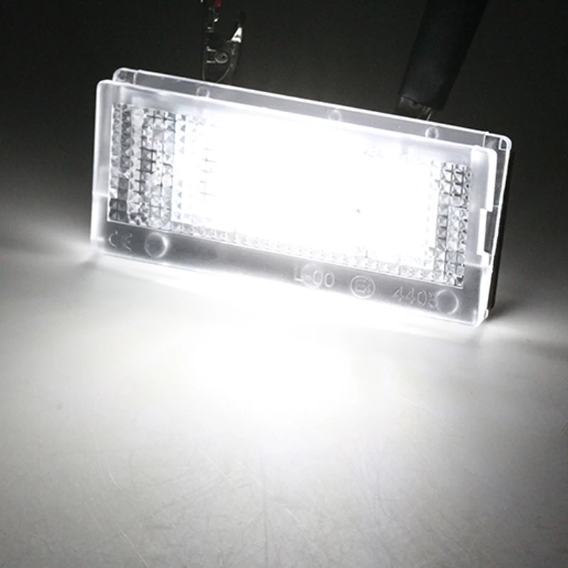2x SUNKIA Car LED License Plate Lights with Inside Canbus for BMW E46 4 doors and 5 Touring 1998-2005 years 6000K White | Автомобили и