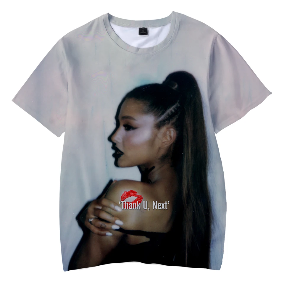 2019 Детские футболки с 3D Арианой Гранде Детская уличная одежда для девочек летняя