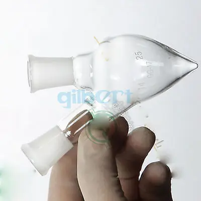 100ml 14/23 Joint Twin Neck Pear Shape Glass Flask Quickfit Laboratory Ware |